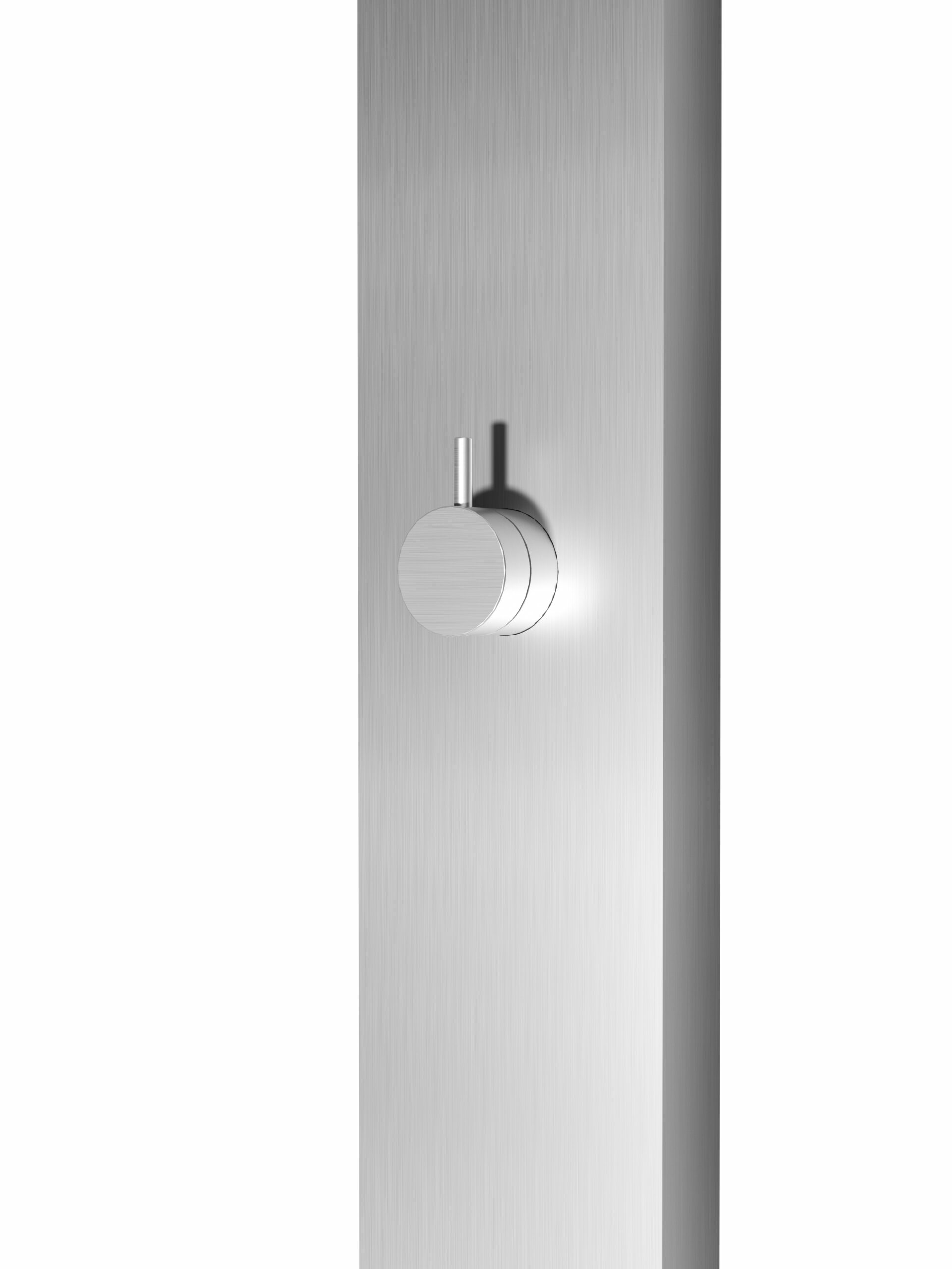 Душевая колонна напольная с краном без смешивания и led подсветкой poolimex sense gps016/ac stainless steel