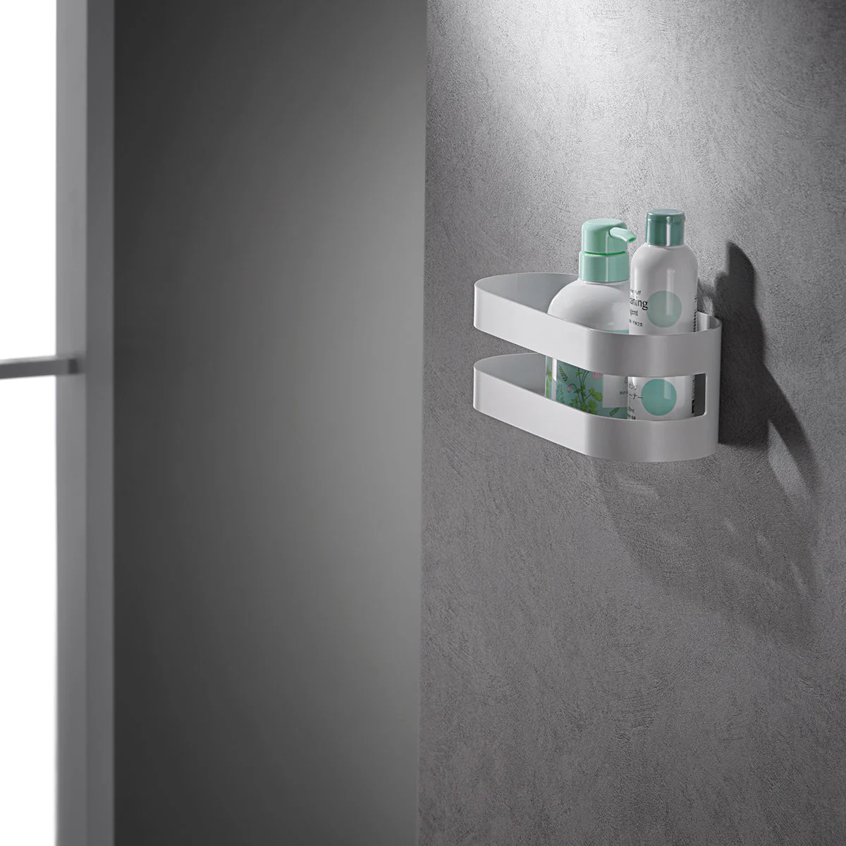 Полочка настенная 25см из нерж. стали imex nirmala adl012/bl matt white