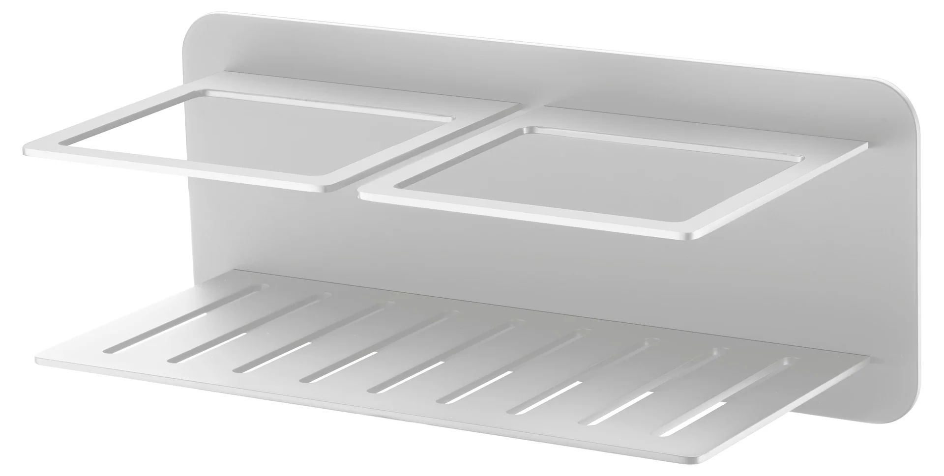 Полочка настенная 33см из нерж. стали imex iman adi011/bl matt white