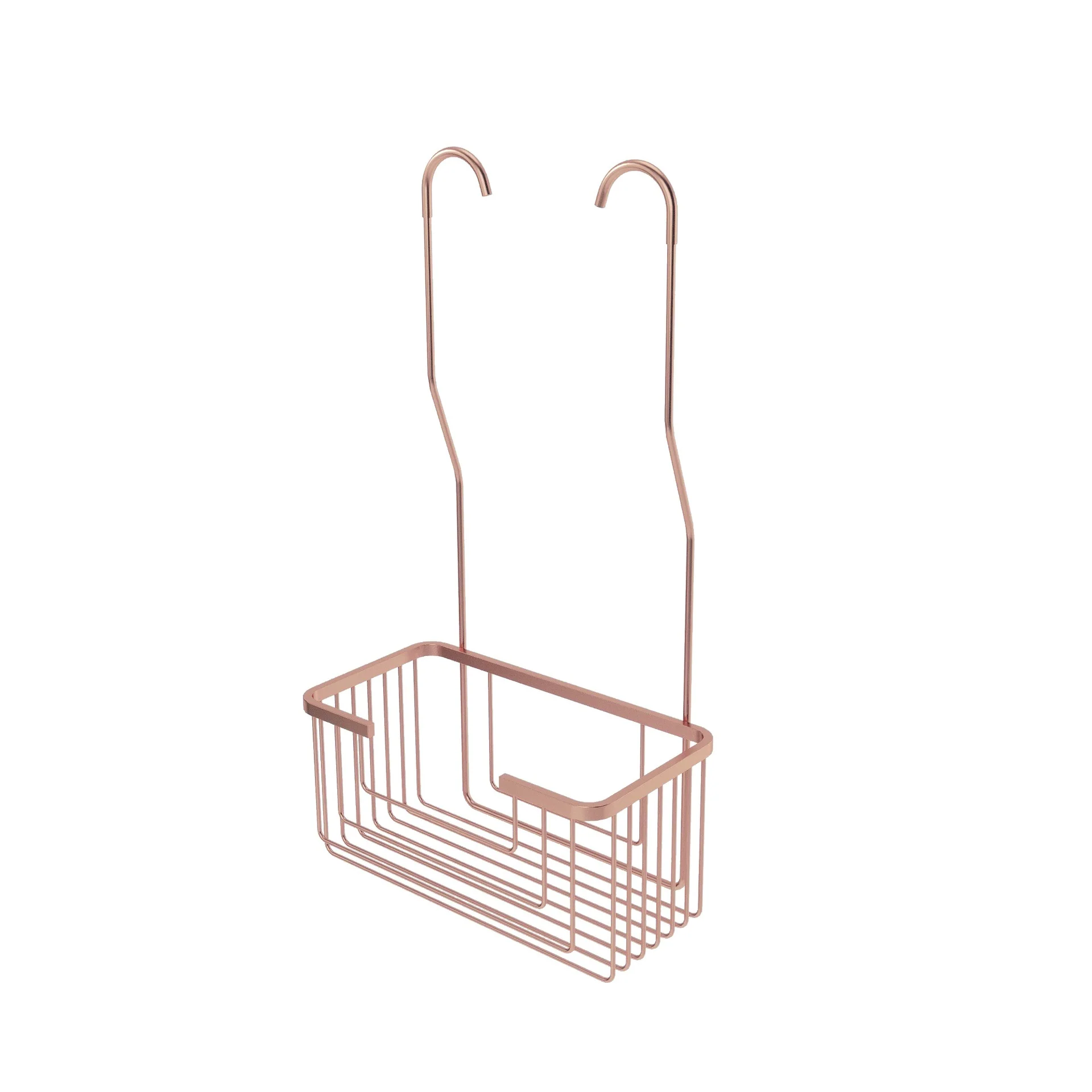 Корзина настенная 25см из нерж.стали с креплением за выходы смесителя из стены medimex adg003/orc brushed rose gold pvd
