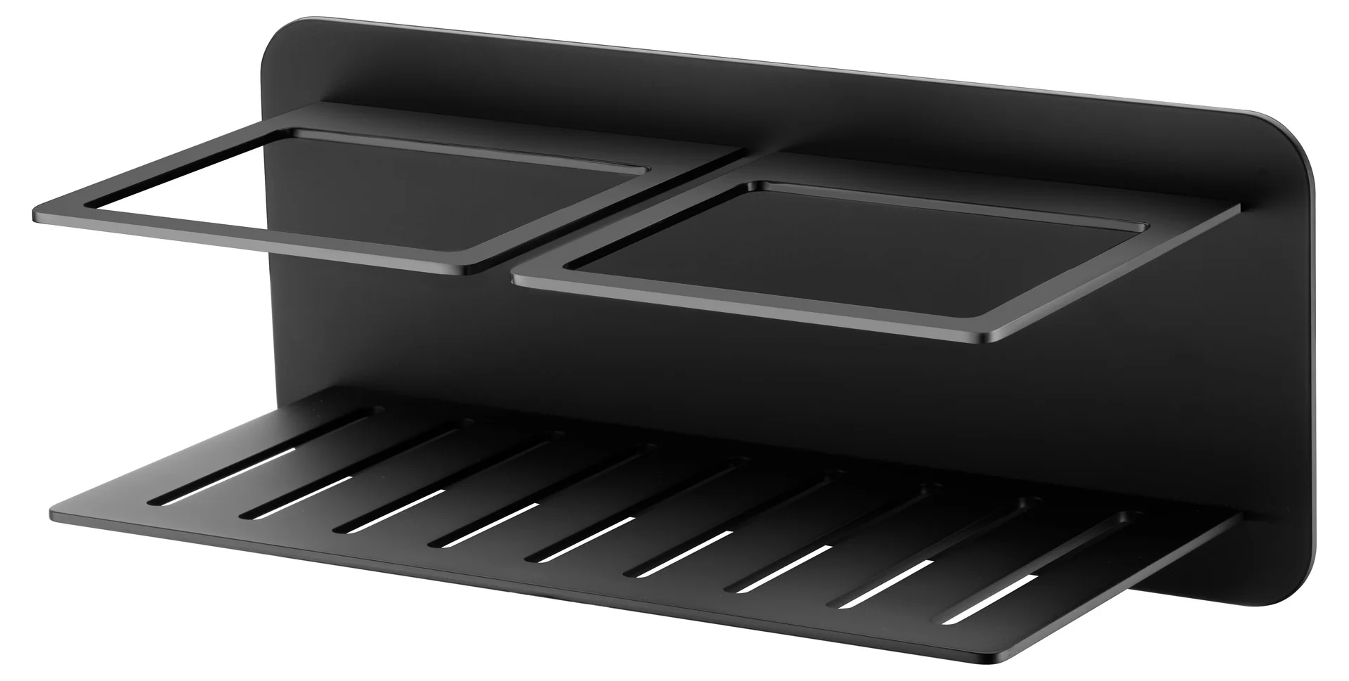 Полочка настенная 33см из нерж. стали imex iman adi011/ng matt black