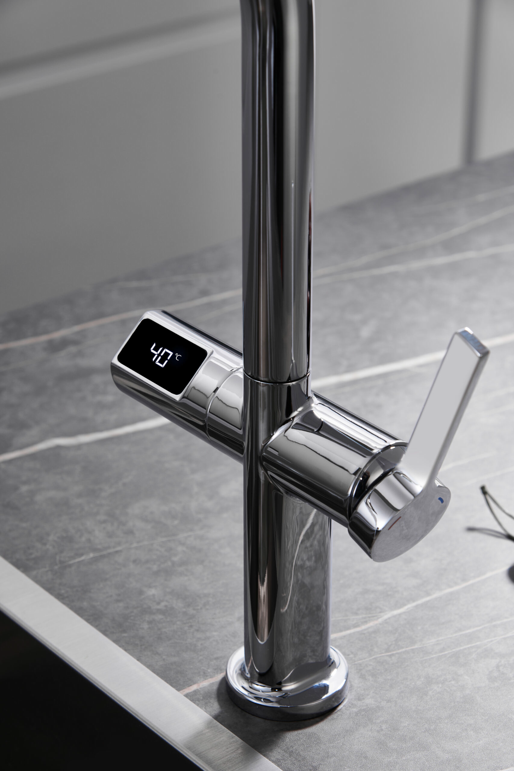 Смеситель для кухни сенсорный с вытяжной лейкой на 2 режима imex turin gce021 chrome