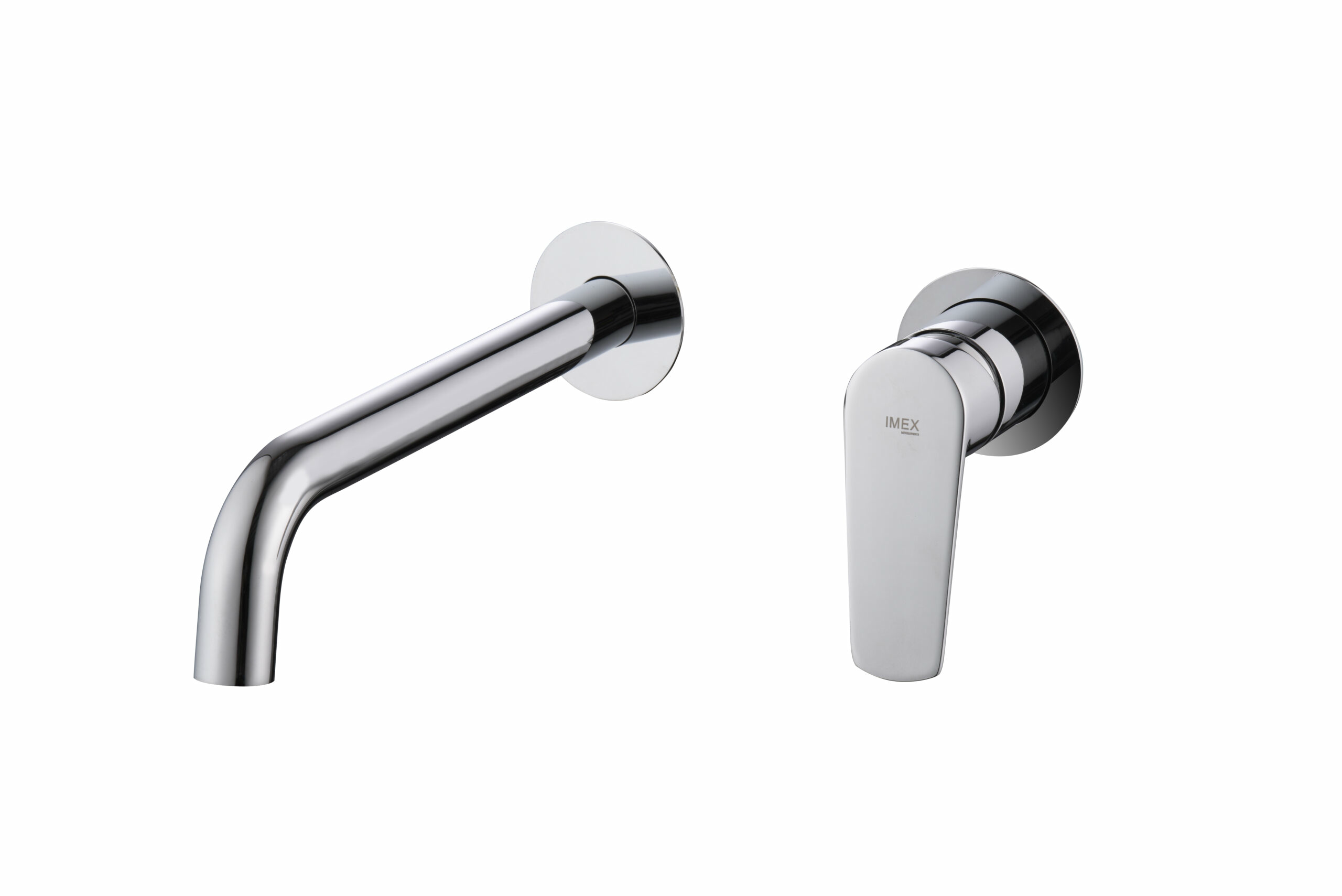 Смеситель для раковины настенный скрытая часть в комплекте imex belgica glz044 chrome