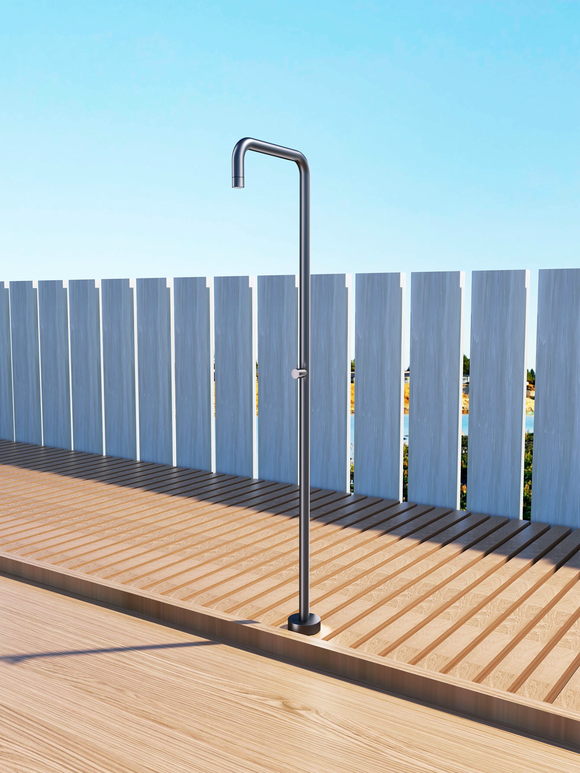 Душевая колонна напольная с краном без смешивания poolimex utah gpu010/agcb gris cobalto