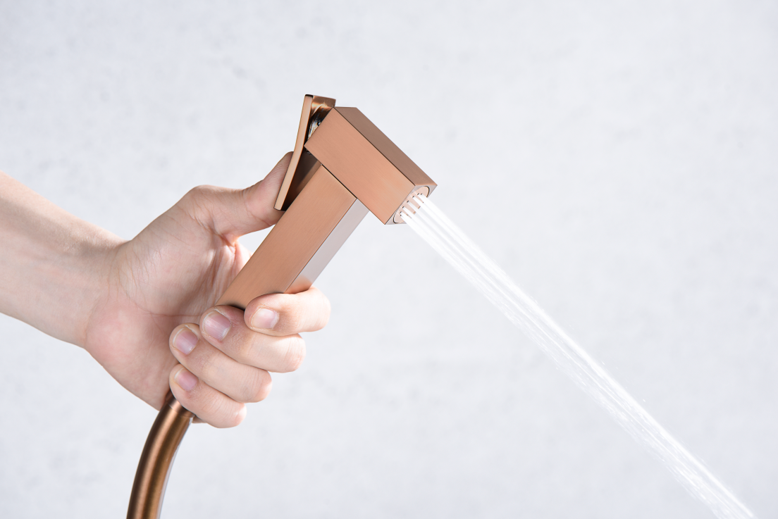 Гигиенический душ со смесителем и скрытой частью imex irlanda rdm003/orc brushed rose gold pvd