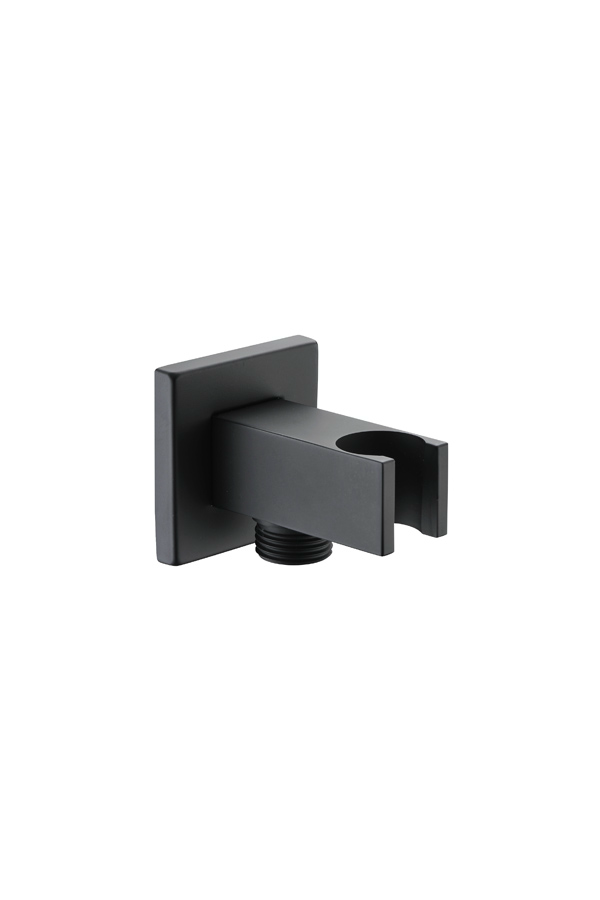 Выход для душевого шланга с держателем imex square shower sfr001/ng matt black