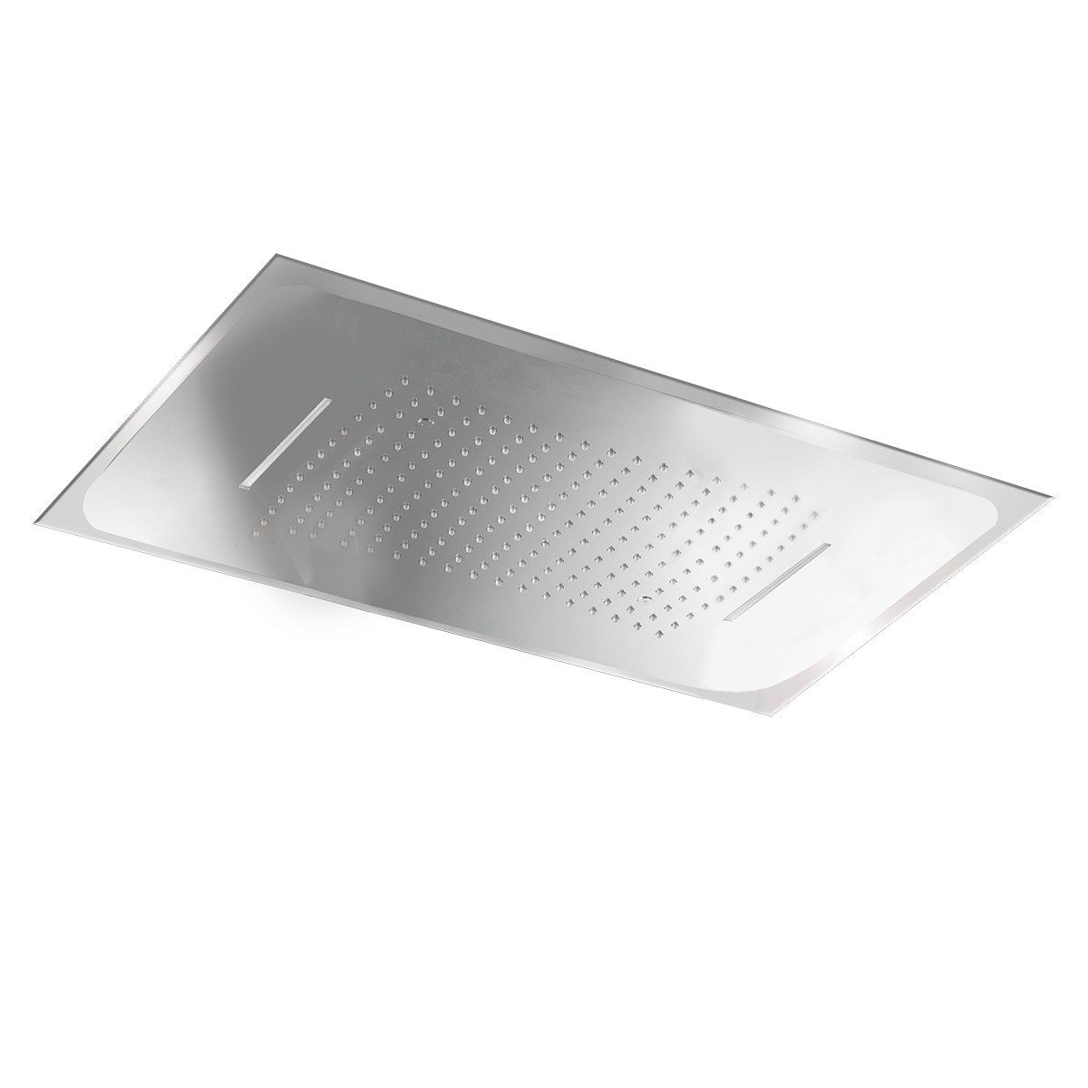 Верхний душ встраиваемый 3 режима тропический ливень/каскад/водный туман 59x48 imex rdg590/p chrome