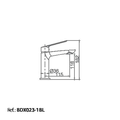 Смеситель для раковины imex luxor bdx023-1bl matt white