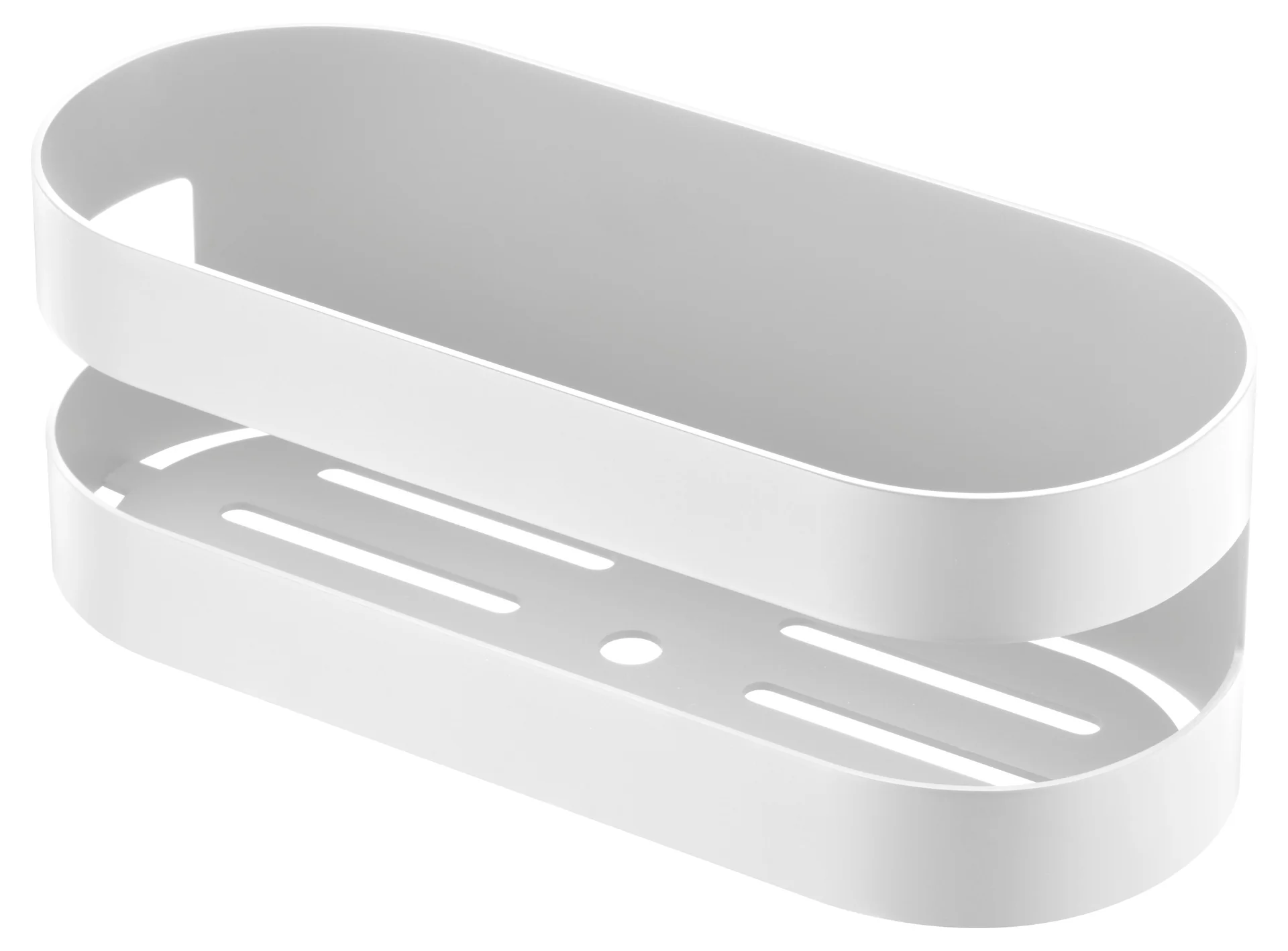 Полочка настенная 25см из нерж. стали imex nirmala adl012/bl matt white