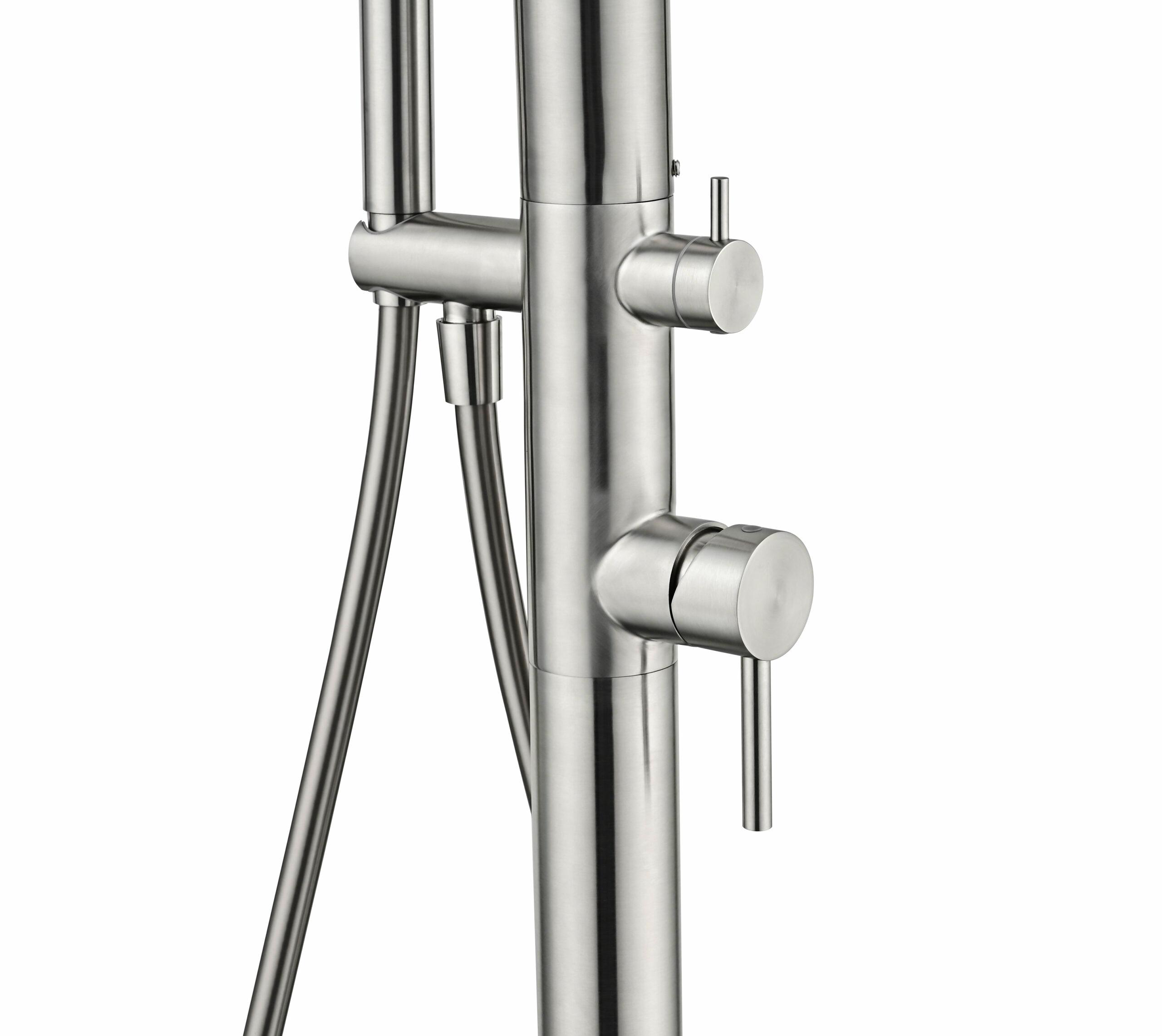 Душевая колонна напольная со смесителем и душевым набором poolimex kansas gpk012/ac stainless steel