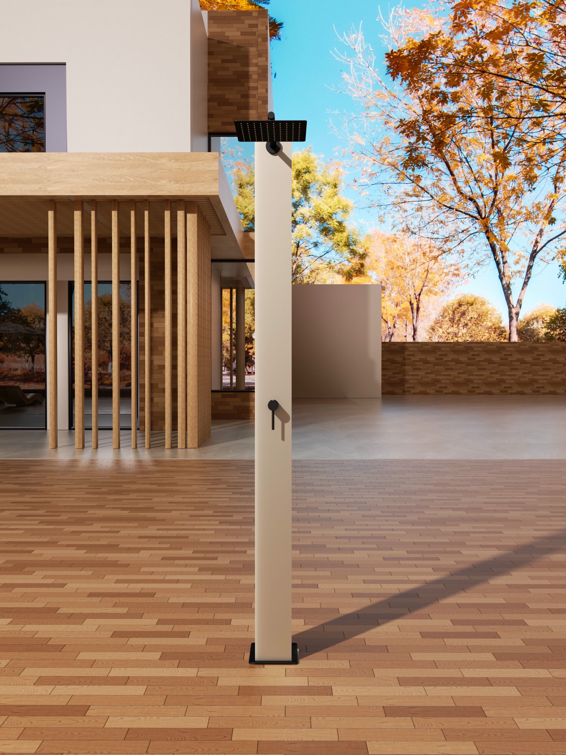 Душевая колонна напольная со смесителем poolimex phoenix gpp015/amk moka