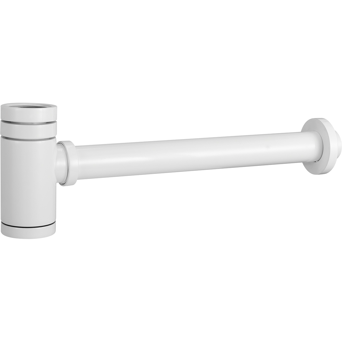 Сифон для раковины нерж. cталь/zamak imex scl002/bl matt white