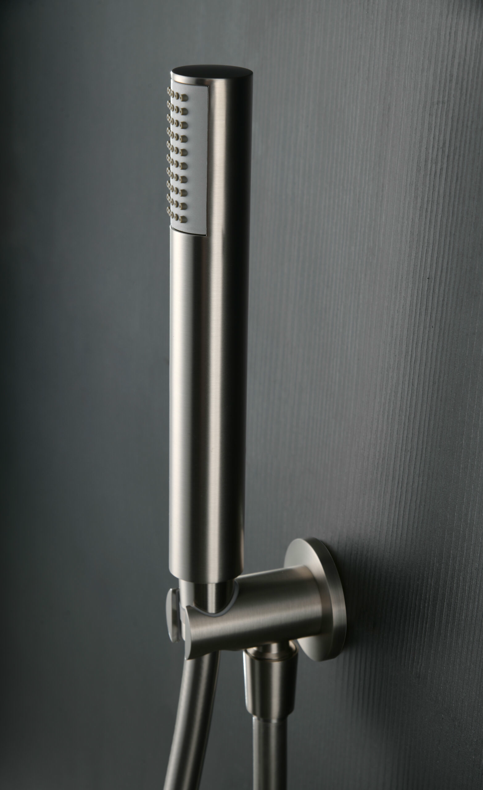 Смеситель для душа скрытого монтажа готовый комплект верхний душ ø25cм imex monza gpm039/nq brushed nickel