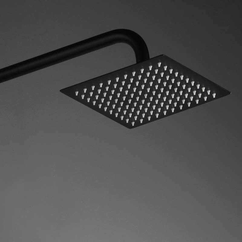 Душевая система настенная с верхним душем и лейкой imex art bdar025/ng matt black