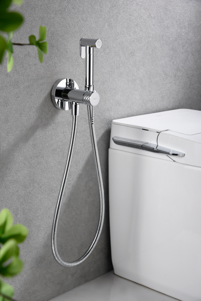 Гигиенический душ со смесителем и скрытой частью imex genova rdg053 chrome