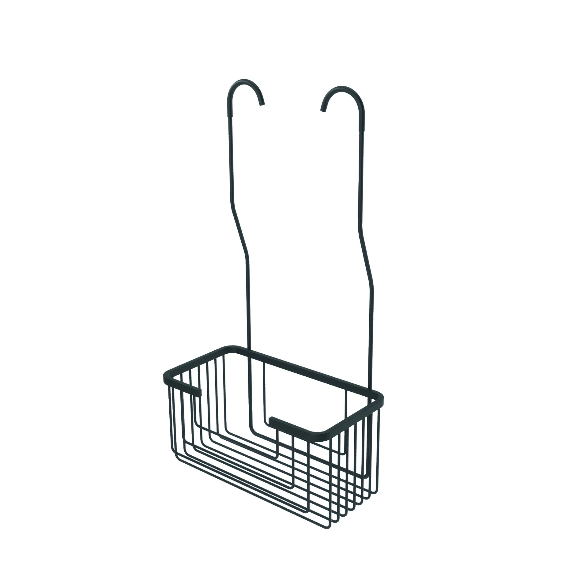 Корзина настенная 25см из нерж.стали с креплением за выходы смесителя из стены medimex adg003/ng matt black