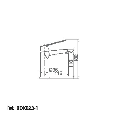 Смеситель для раковины imex luxor bdx023-1 chrome