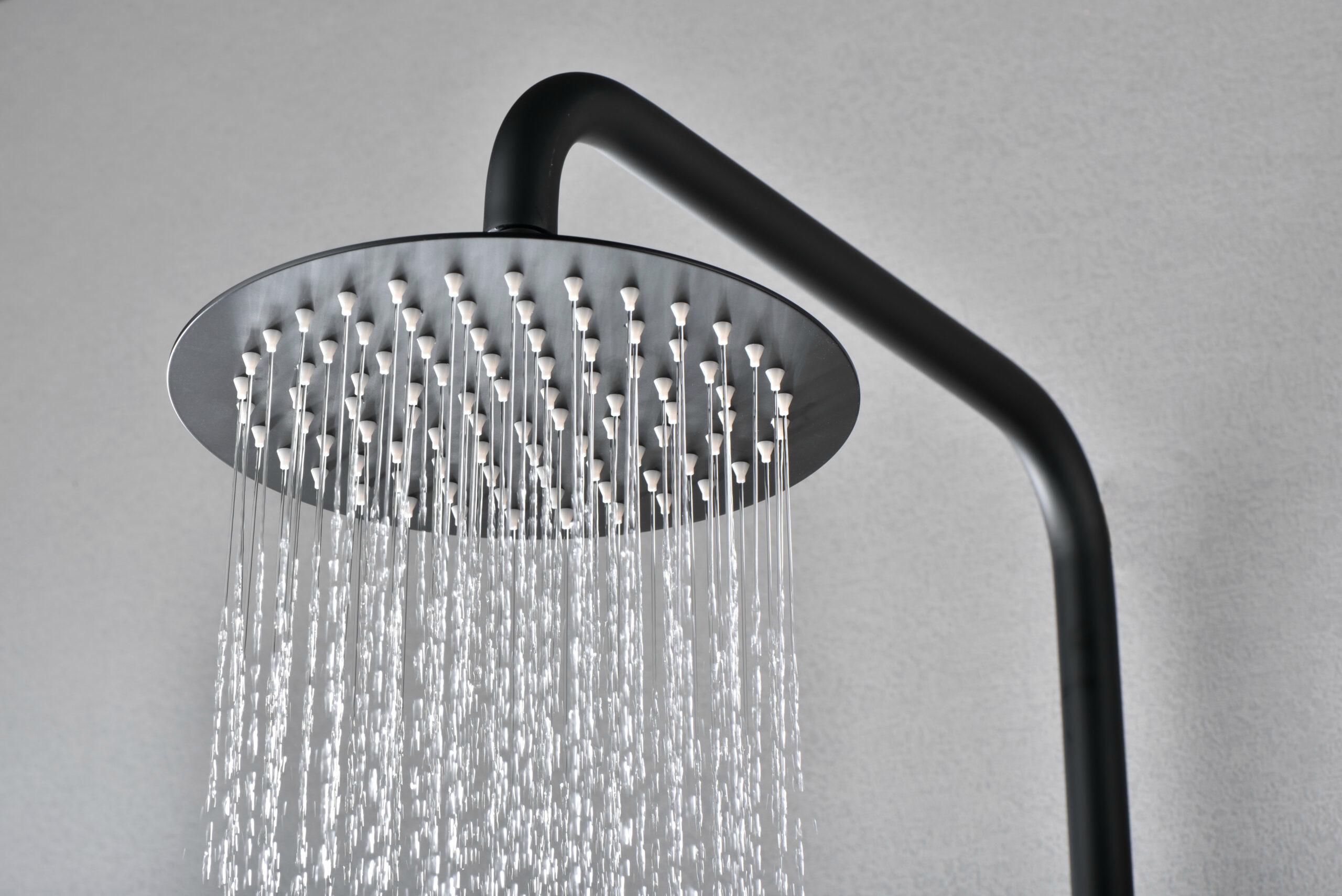 Душевая система термостатическая с верхним душем и лейкой imex monza btm039/ng matt black