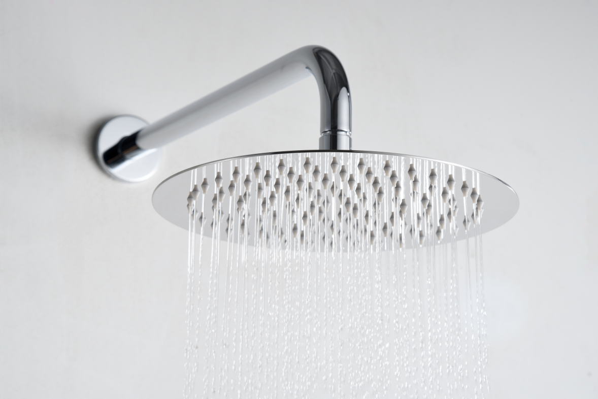 Смеситель для душа скрытого монтажа готовый комплект верхний душ ø25cм imex olimpo gpc033 chrome