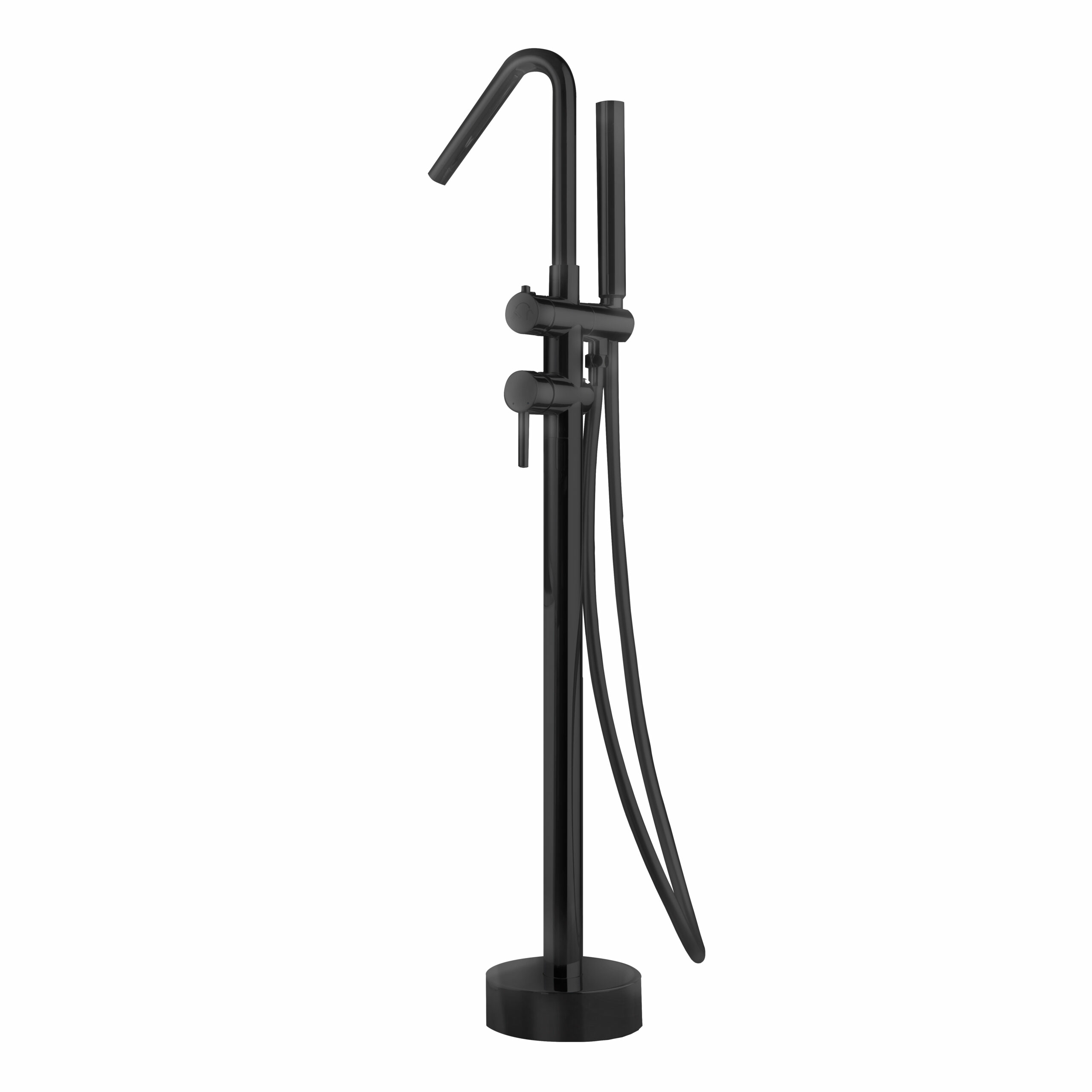 Смеситель для ванны напольный с внутренней частью imex corcega bbeco1/ng matt black