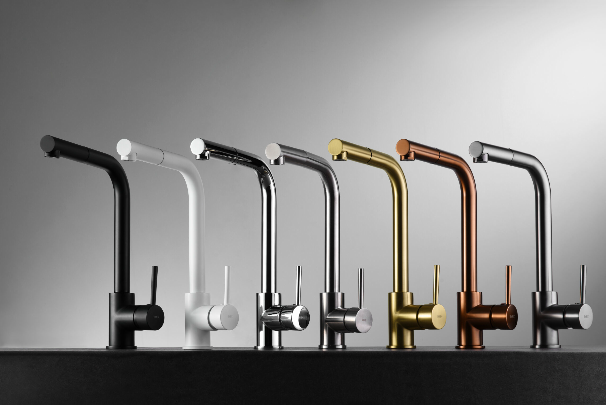 Смеситель для кухни с вытяжной лейкой на 1 режим imex malta gce006 chrome