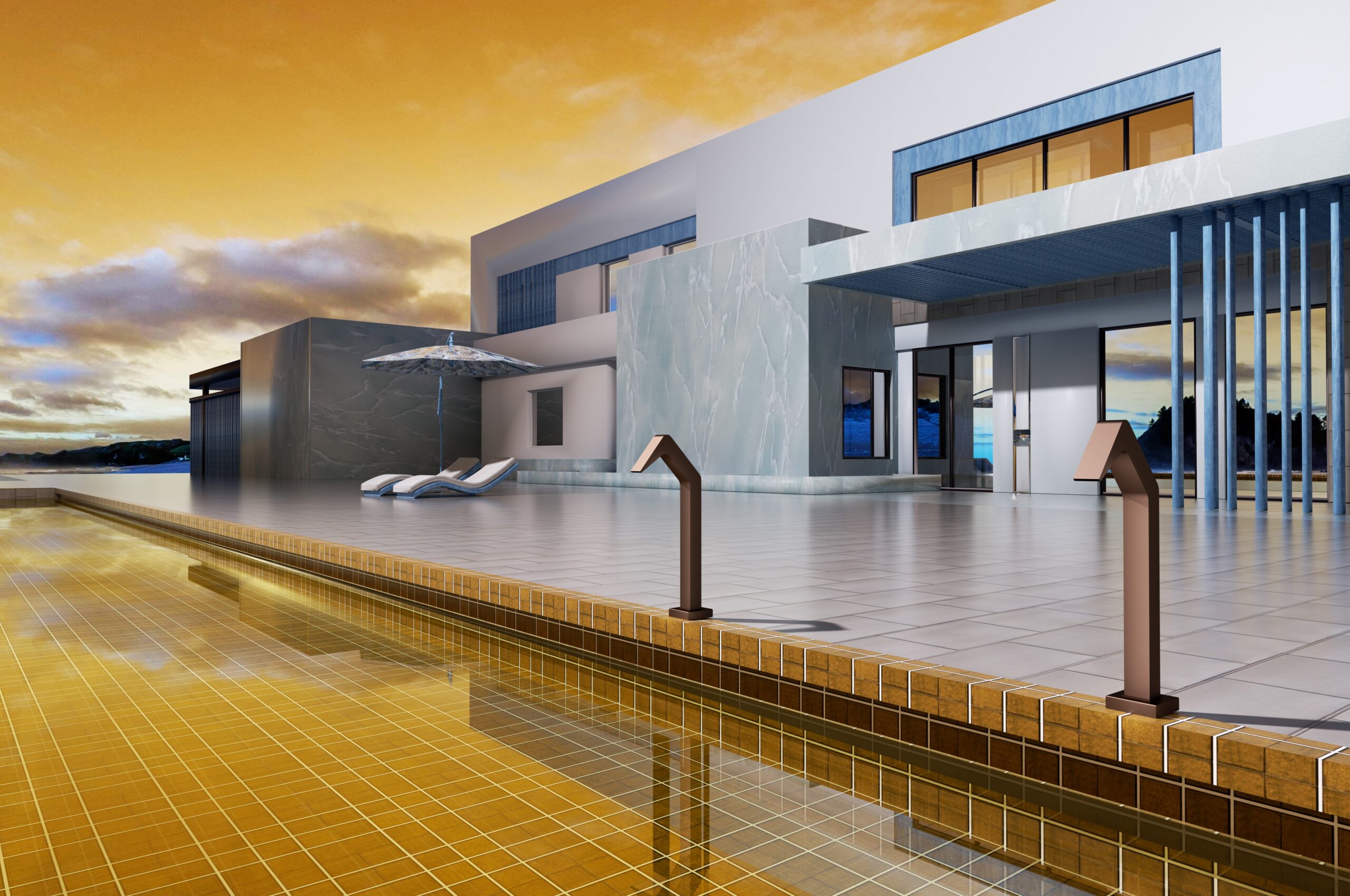 Садовая/бассейновая душевая колонна NIAGARA из нержавеющей стали S316 - CPN001/AAO