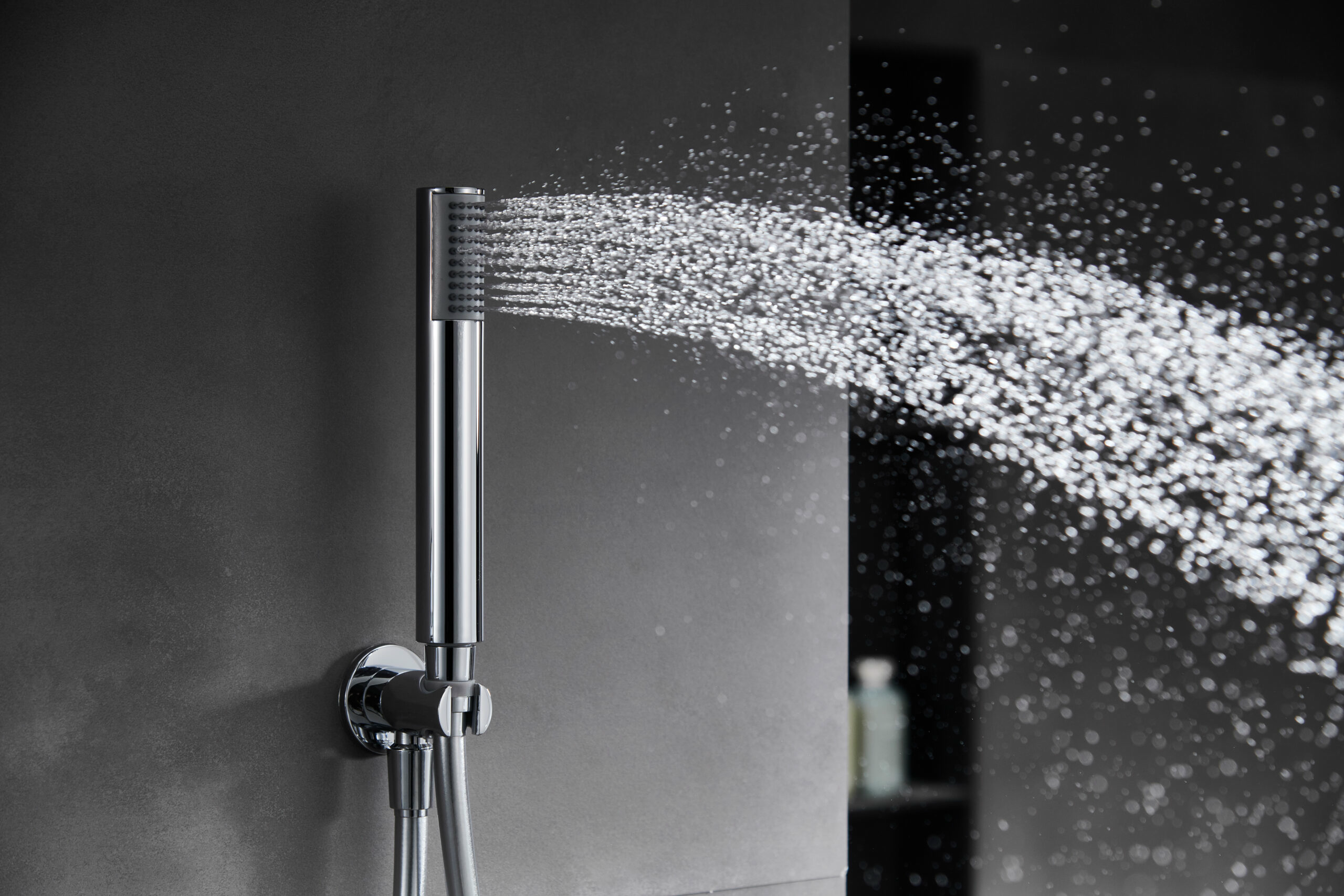 Смеситель для душа скрытого монтажа готовый комплект верхний душ верхний душ ø25cм imex monza gpm039 chrome