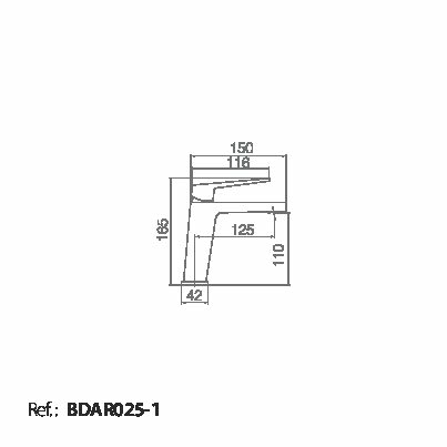 Смеситель для раковины imex art bdar025-1oc brushed gold pvd
