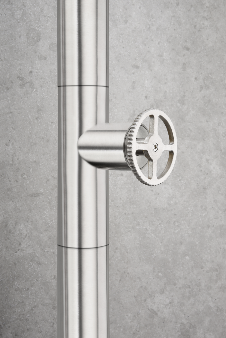 Душевая колонна напольная с краном без смешивания poolimex pool gpp001/ac stainless steel