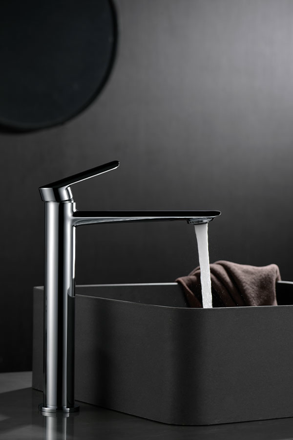 Смеситель для раковины высокий imex ural bdg040-3 chrome