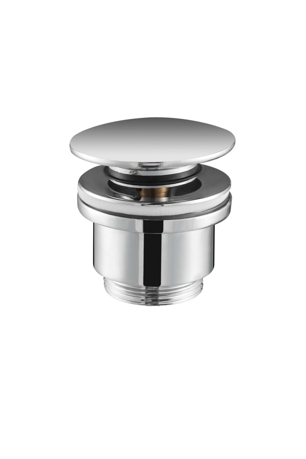 Донный клапан клик-клак ø1¼" для раковин с переливом или без imex vcc001 chrome