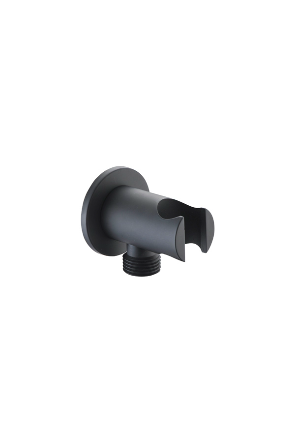 Выход для душевого шланга с держателем imex round shower sfd002/ng matt black