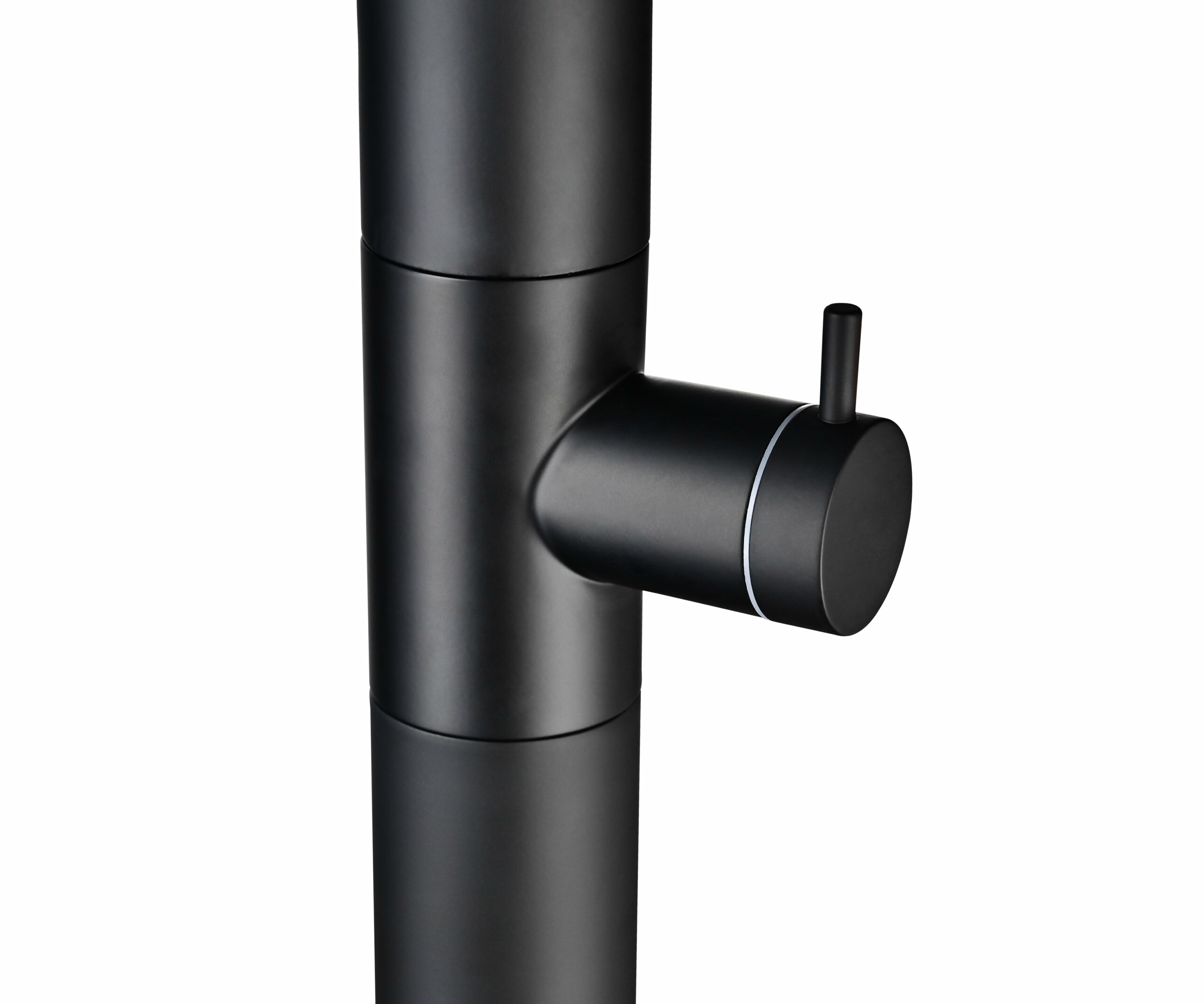 Душевая колонна напольная с краном без смешивания poolimex oregon gpo006/ang matt black