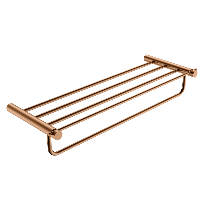 Полотенцедержатель с полкой 60см нерж. сталь medimex time cat004-05/orc brushed rose gold pvd