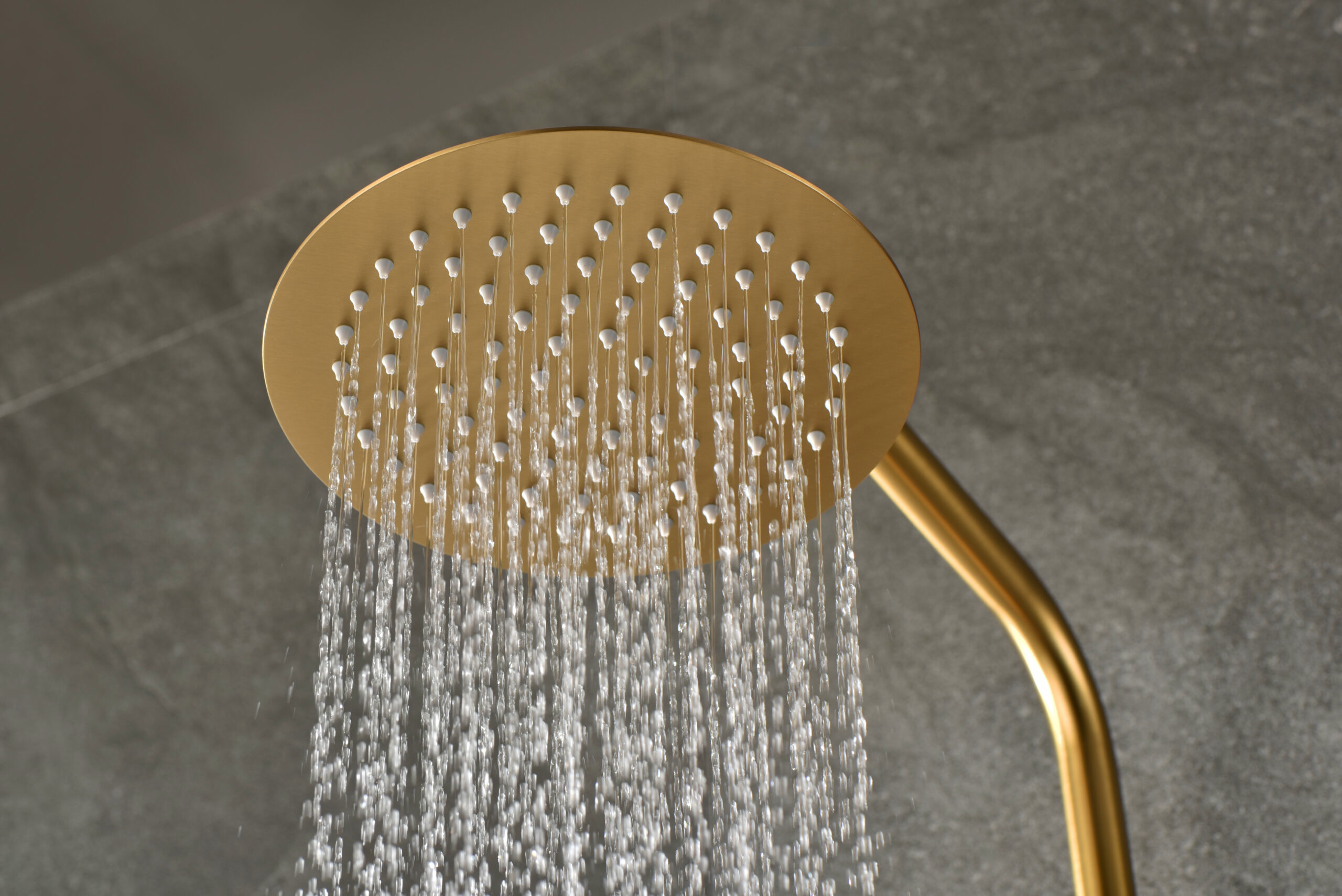 Душевая система термостатическая с верхним душем и лейкой imex monza btm039/oc brushed gold pvd