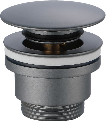 Донный клапан клик-клак ø1¼" для раковин с переливом или без imex vcc017 chrome