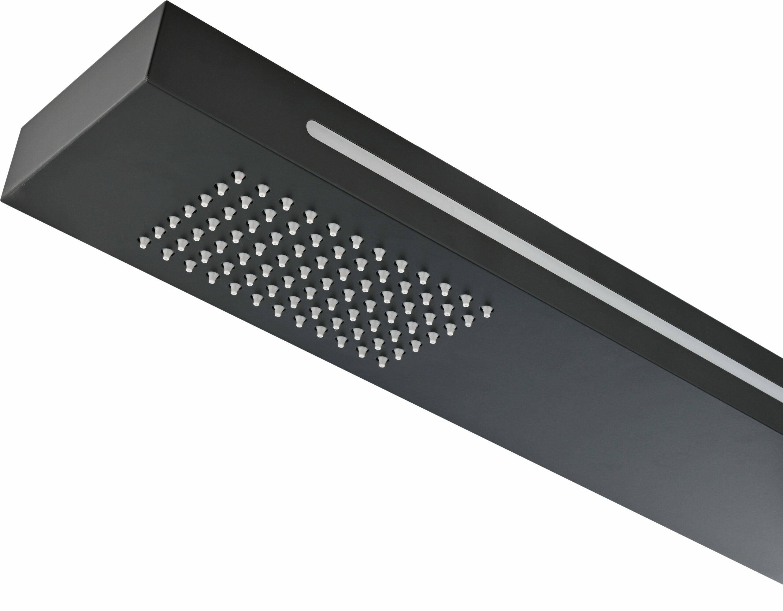 Душевая колонна напольная с краном без смешивания и led подсветкой poolimex sense gps016/ang matt black