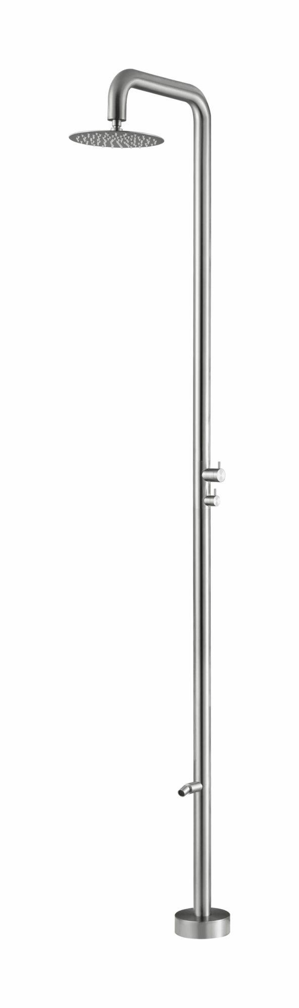 Душевая колонна напольная с переключателем на излив для ног без смешивания воды poolimex michigan gpm007/ac stainless steel
