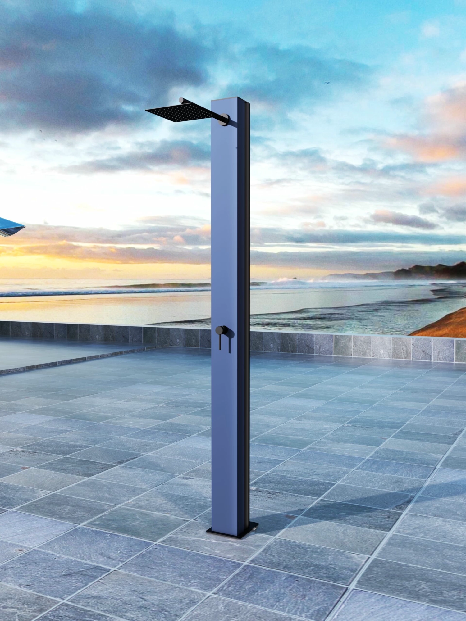 Душевая колонна напольная со смесителем poolimex phoenix gpp015/aao azur oceano