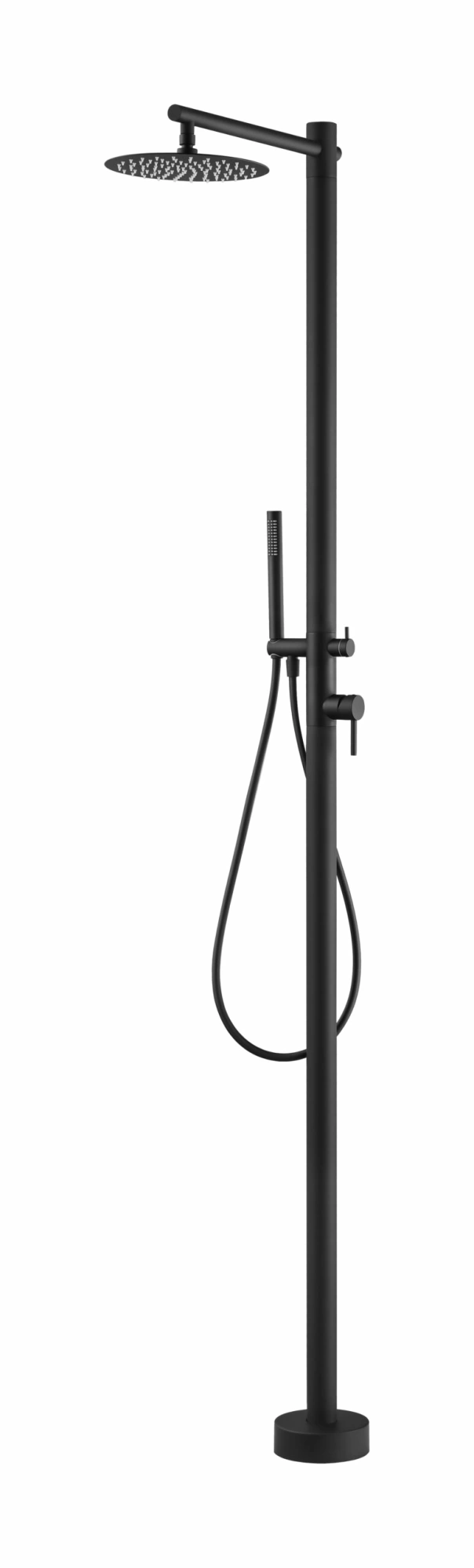 Душевая колонна напольная со смесителем и душевым набором poolimex kansas gpk012/ang matt black