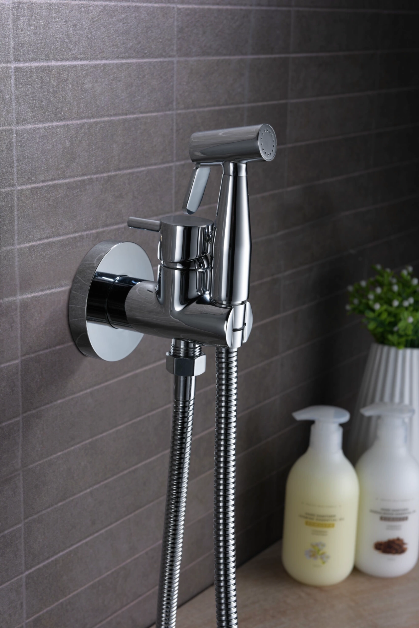 Гигиенический душ со смесителем и скрытой частью imex munich rdm001 chrome