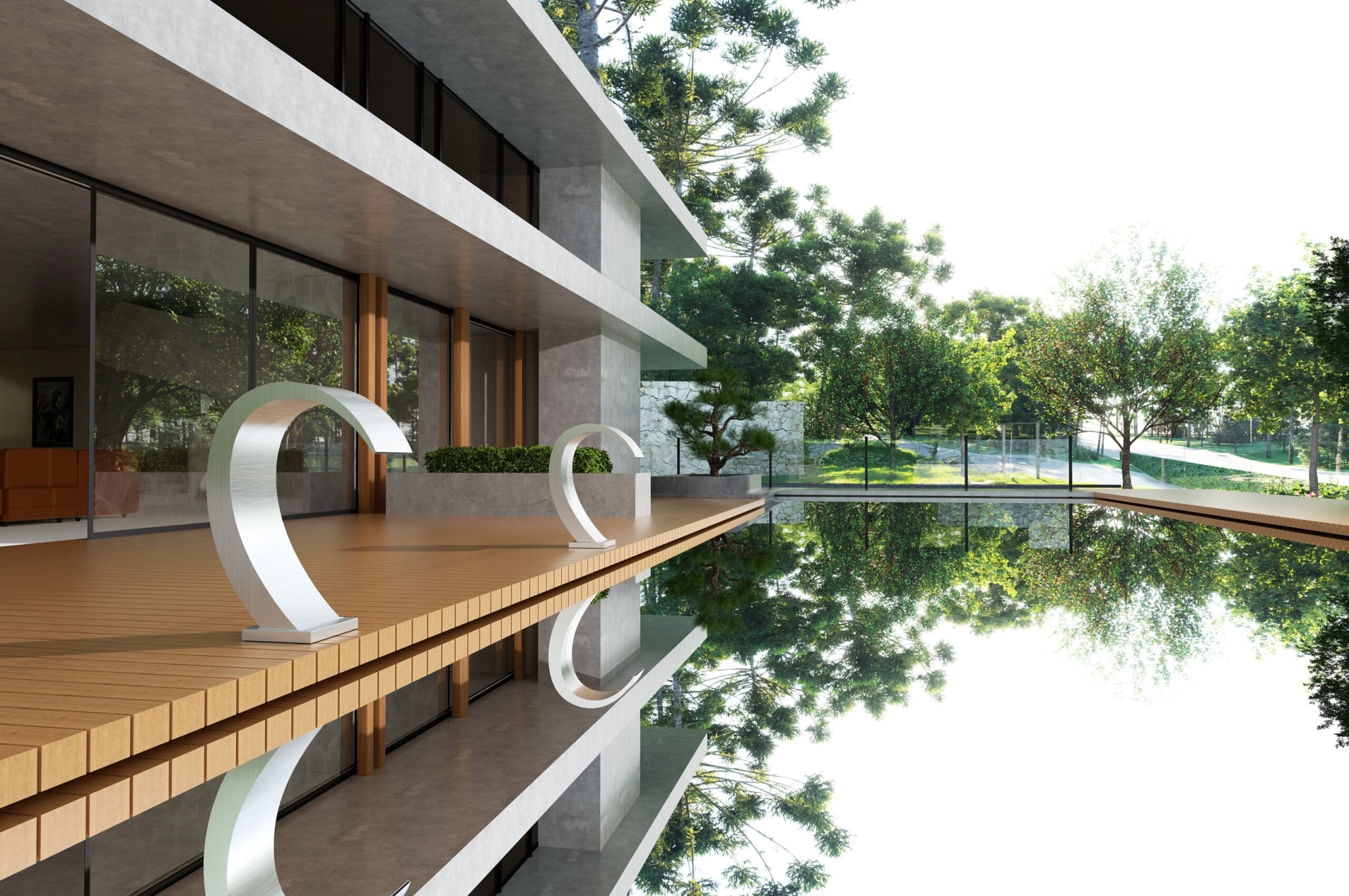 Садовая/бассейновая душевая колонна IGUAZU, сталь S316 - CPI003/AC