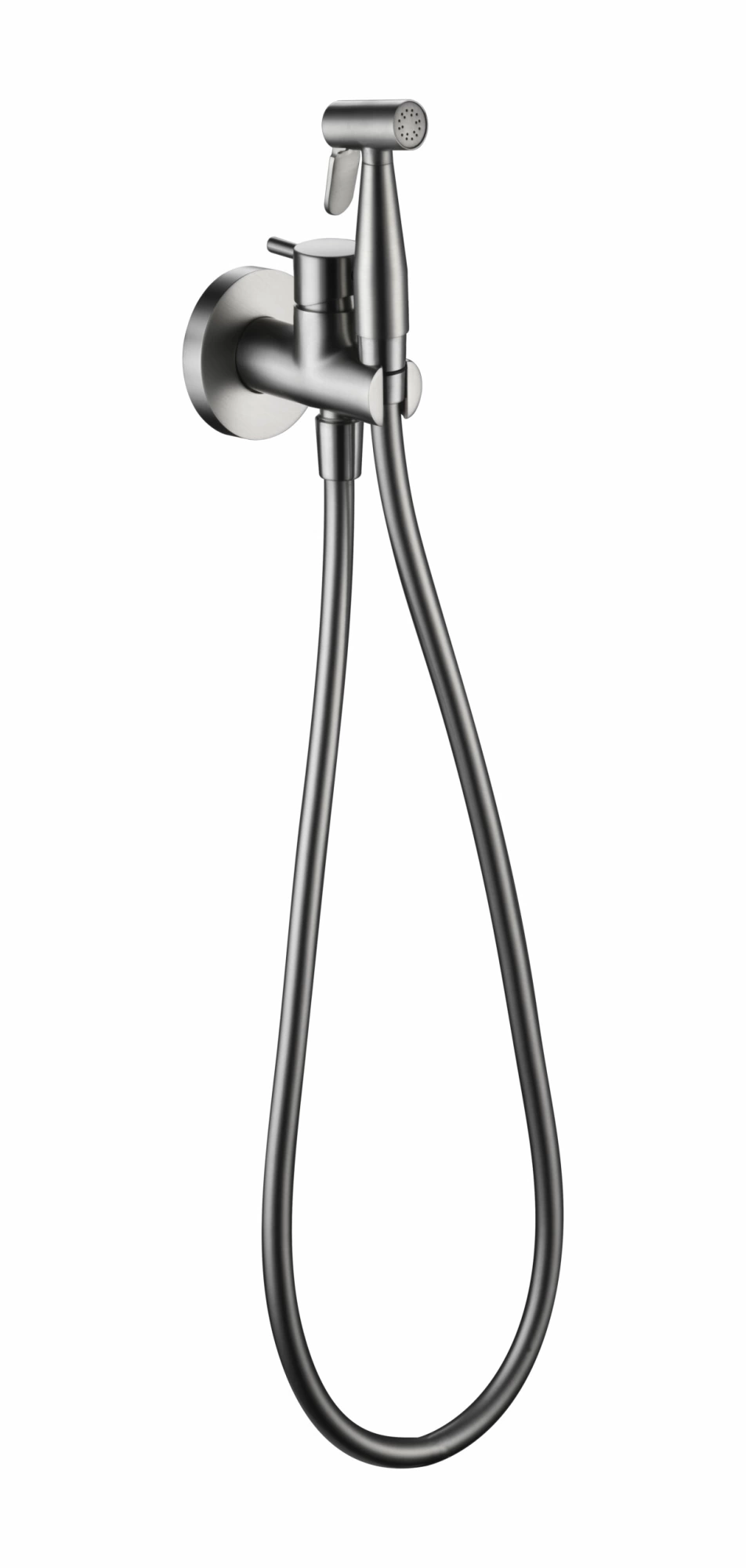 Гигиенический душ со смесителем и скрытой частью imex munich rdm001/nq brushed nickel