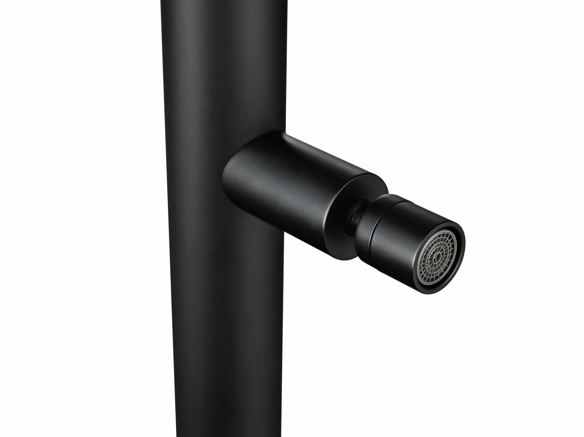 Душевая колонна напольная с переключателем на излив для ног без смешивания воды poolimex dakota gpd003/ang matt black