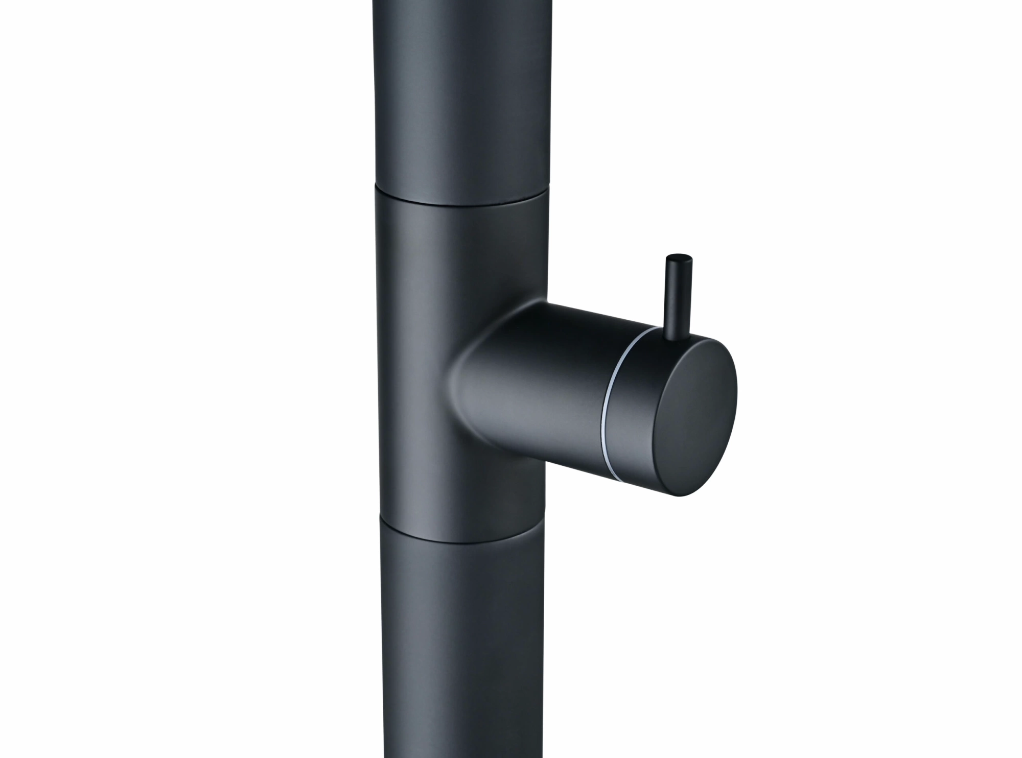 Душевая колонна напольная с краном без смешивания poolimex nevada gpn009/ang matt black