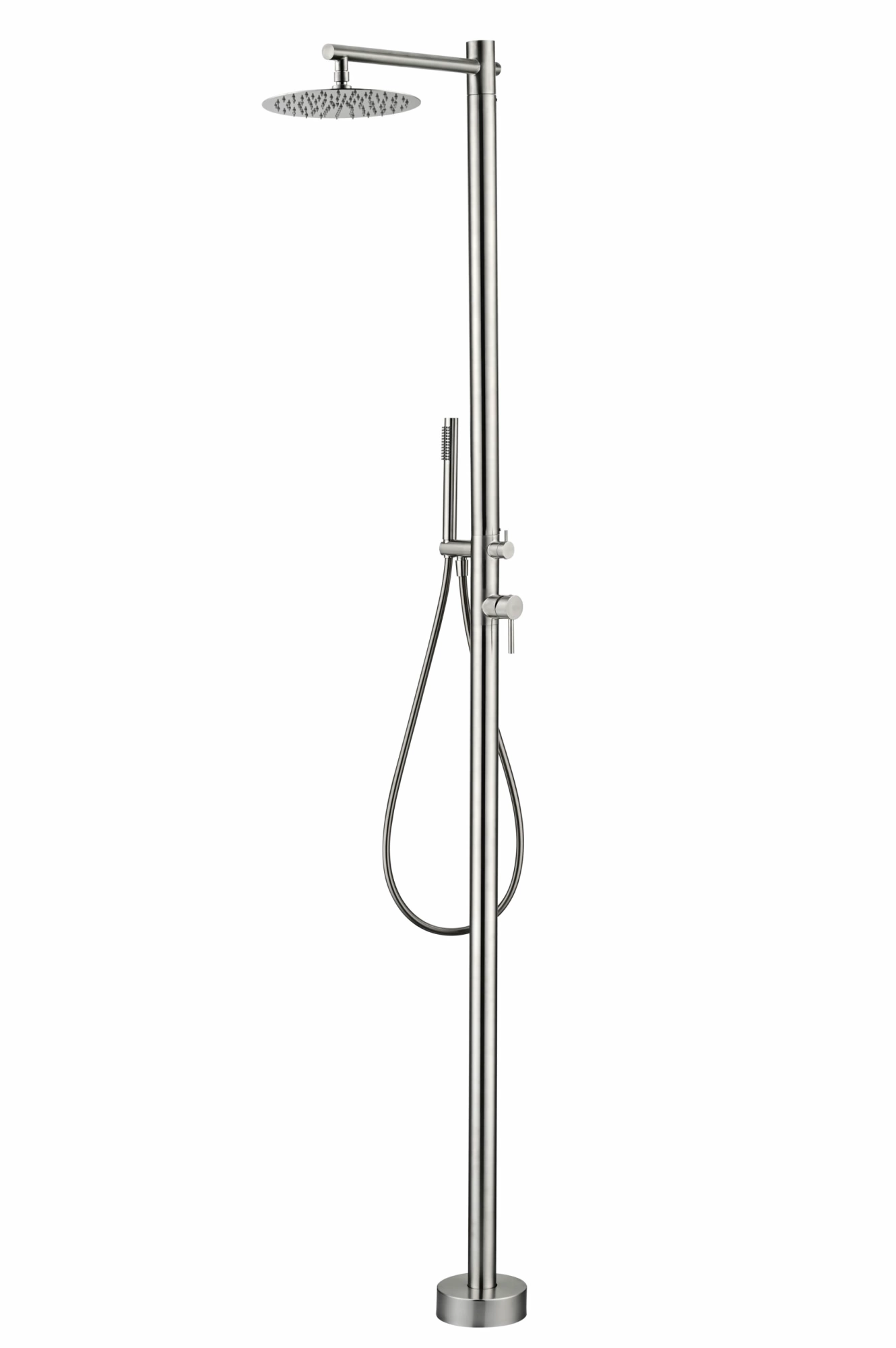 Душевая колонна напольная со смесителем и душевым набором poolimex kansas gpk012/ac stainless steel