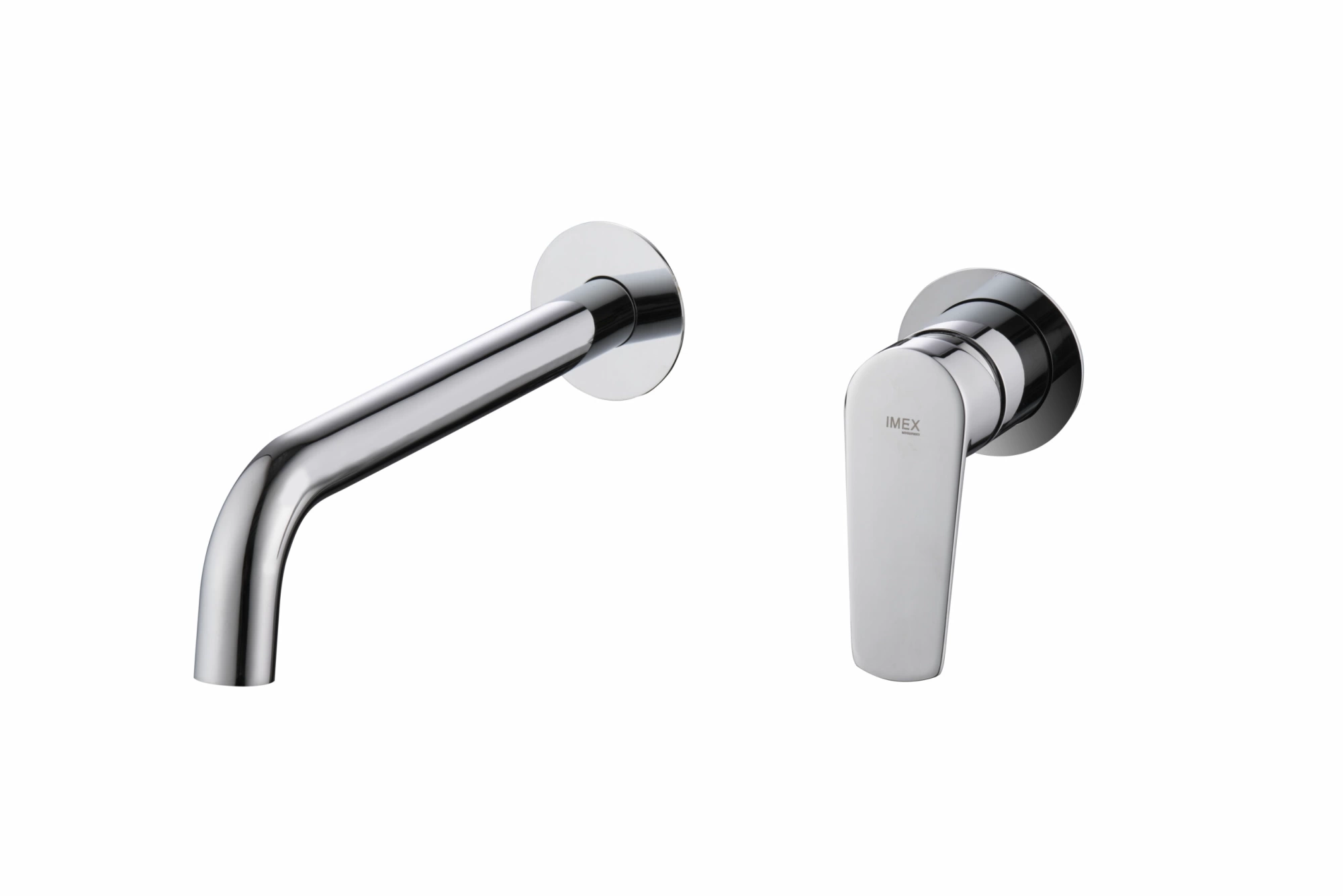 Смеситель для раковины настенный скрытая часть в комплекте imex belgica glz044 chrome