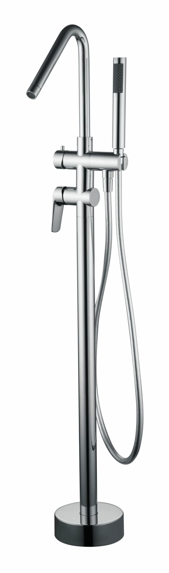 Смеситель для ванны напольный с внутренней частью imex belgica bbez044 chrome