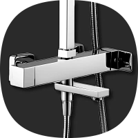 душевые системы для ванн с изливом