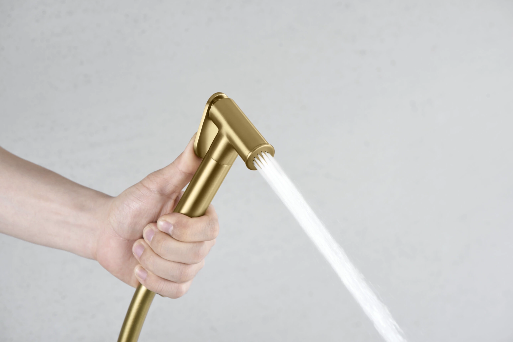 Гигиенический душ со смесителем и скрытой частью imex line rdd038/oc brushed gold pvd